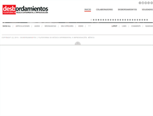 Tablet Screenshot of desbordamientos.com